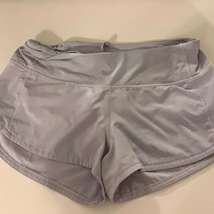 Lululemon light purple shorts